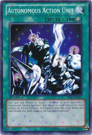 Autonomous Action Unit [BP01-EN073] Starfoil Rare Yu-Gi-Oh!