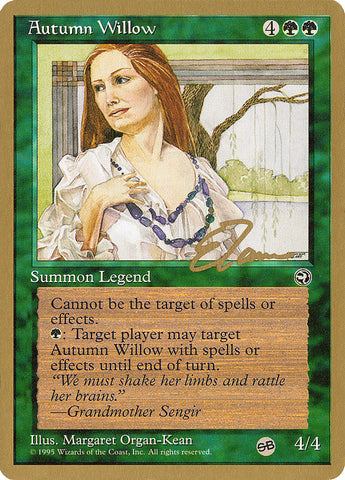 Autumn Willow (Eric Tam) (SB) [Pro Tour Collector Set] Magic: The Gathering