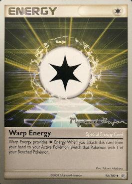 Warp Energy (95/100) (Happy Luck - Mychael Bryan) [World Championships 2010] Pokémon