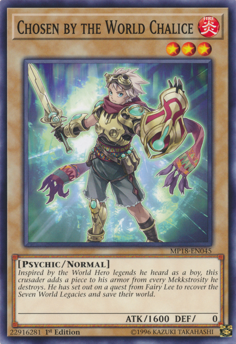 Chosen by the World Chalice [MP18-EN045] Common Yu-Gi-Oh!