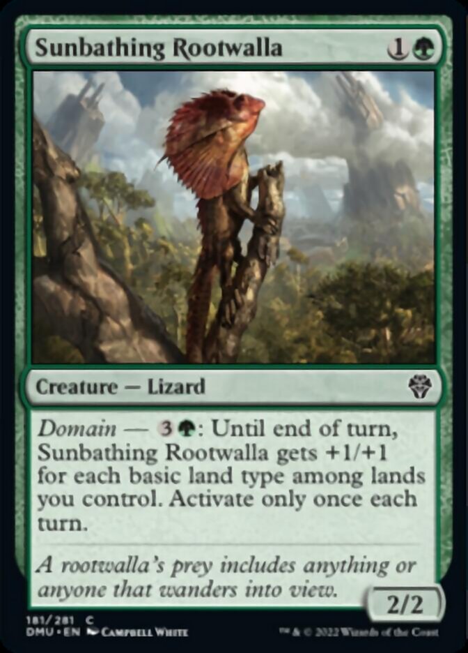 Sunbathing Rootwalla [Dominaria United] Magic: The Gathering