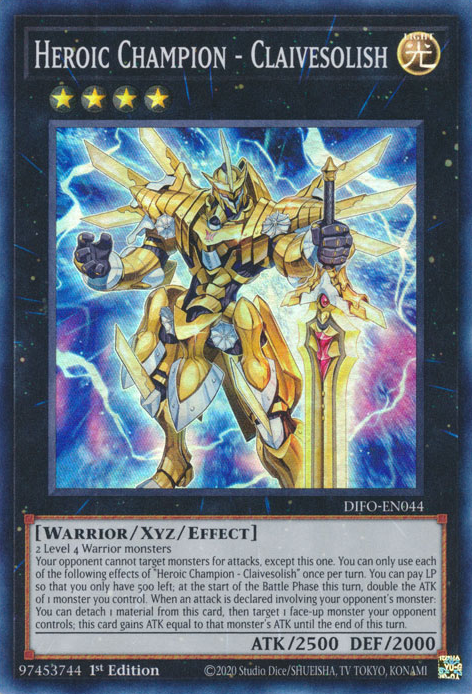 Heroic Champion - Claivesolish [DIFO-EN044] Super Rare Yu-Gi-Oh!