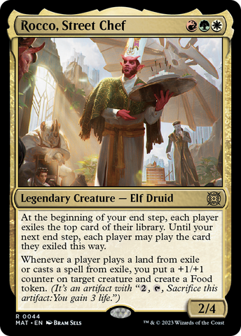 Rocco, Street Chef [March of the Machine: The Aftermath] Magic: The Gathering