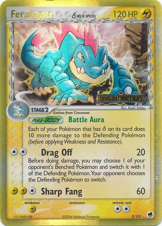 Feraligatr (2/101) (Delta Species) (Stamped) [EX: Dragon Frontiers] Pokémon