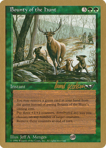 Bounty of the Hunt (Svend Geertsen) (SB) [World Championship Decks 1997] Magic: The Gathering