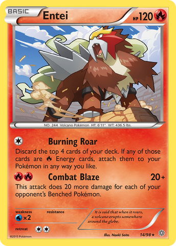 Entei (14/98) [XY: Ancient Origins] Pokémon