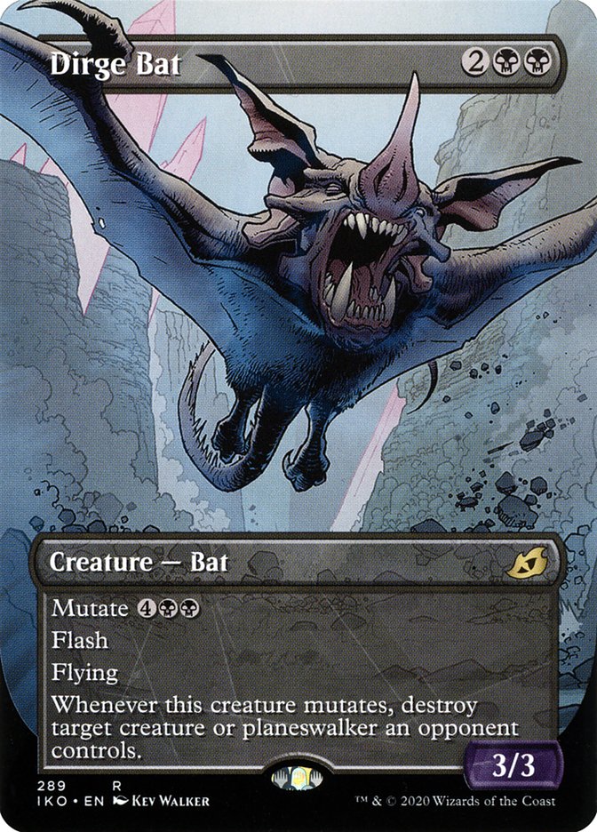 Dirge Bat (Showcase) [Ikoria: Lair of Behemoths] Magic: The Gathering
