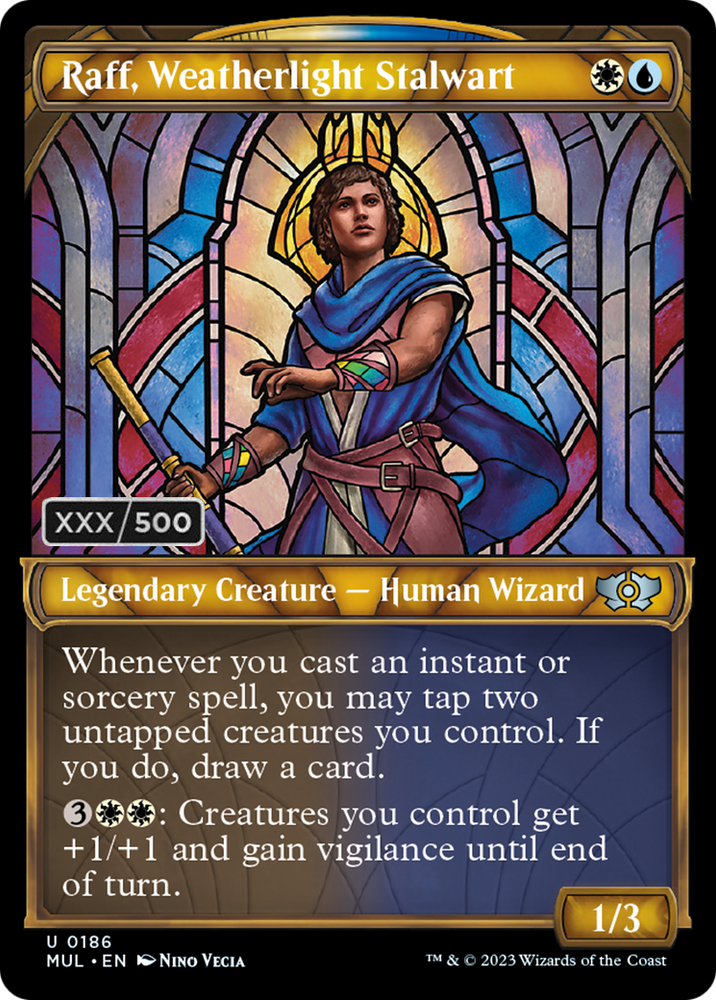 Raff, Weatherlight Stalwart (Serialized) [Multiverse Legends] Magic: The Gathering