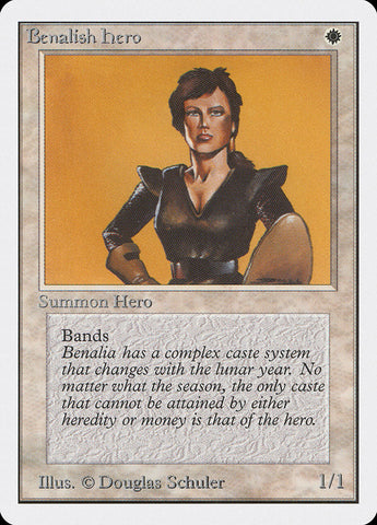 Benalish Hero [Unlimited Edition] Magic: The Gathering