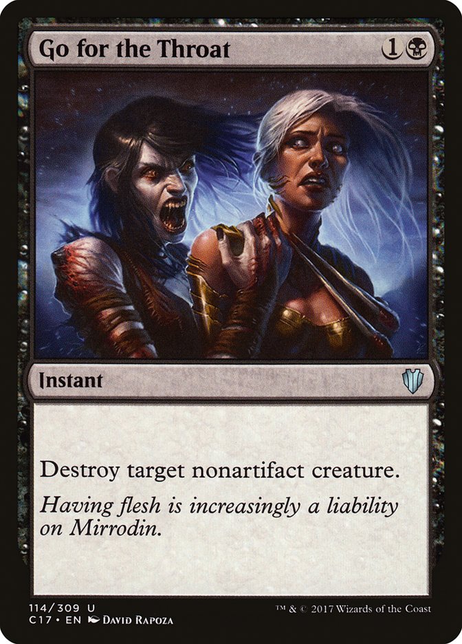 Go for the Throat [Commander 2017] Magic: The Gathering