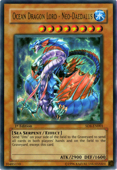Ocean Dragon Lord - Neo Daedalus [SD4-EN001] Ultra Rare Yu-Gi-Oh!