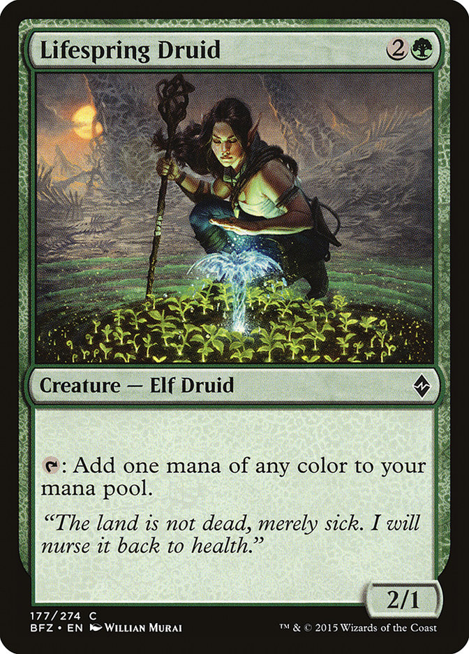 Lifespring Druid [Battle for Zendikar] Magic: The Gathering