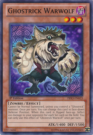 Ghostrick Warwolf [PRIO-EN023] Common Yu-Gi-Oh!