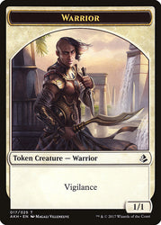 Heart-Piercer Manticore // Warrior Double-Sided Token [Amonkhet Tokens] Magic: The Gathering