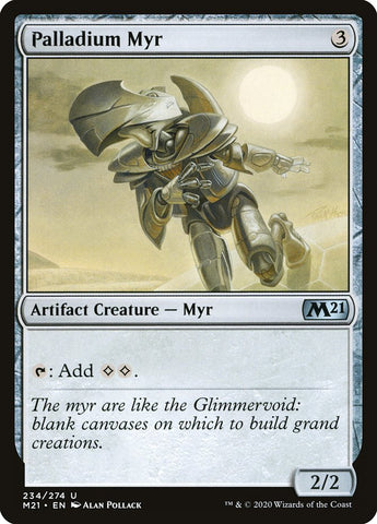 Palladium Myr [Core Set 2021] Magic: The Gathering