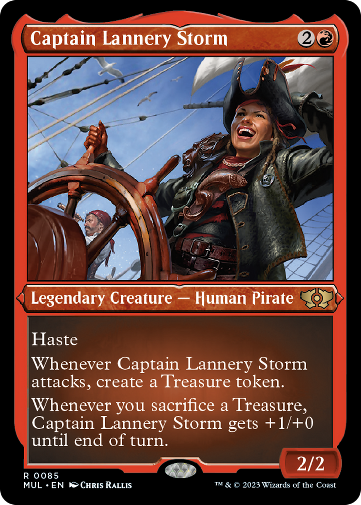 Captain Lannery Storm (Foil Etched) [Multiverse Legends] Magic: The Gathering