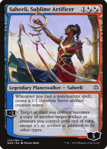 Saheeli, Sublime Artificer [War of the Spark] Magic: The Gathering