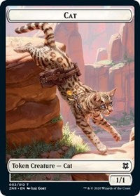 Cat // Hydra Double-Sided Token [Zendikar Rising Tokens] Magic: The Gathering