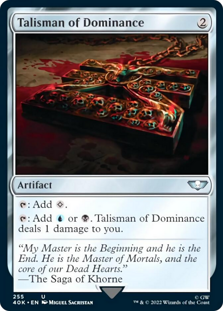 Talisman of Dominance (255) [Warhammer 40,000] Magic: The Gathering