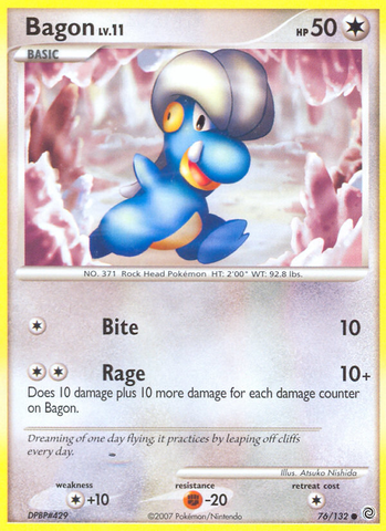 Bagon (76/132) [Diamond & Pearl: Secret Wonders] Pokémon