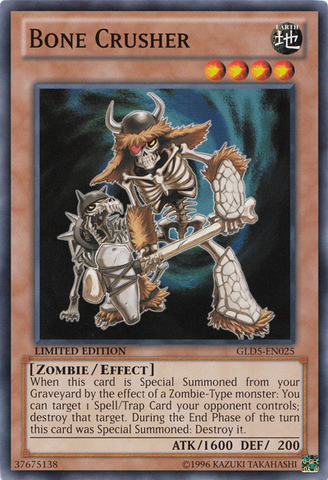 Bone Crusher [GLD5-EN025] Common Yu-Gi-Oh!