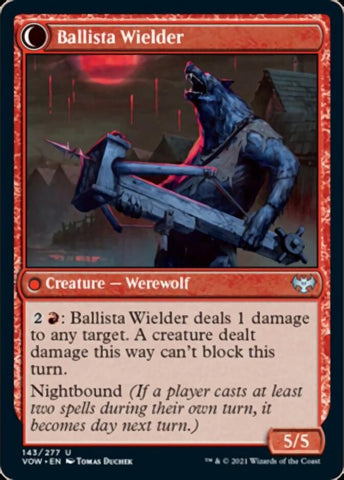 Ballista Watcher // Ballista Wielder [Innistrad: Crimson Vow] Magic: The Gathering