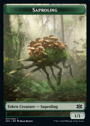 Saproling // Vampire Double-Sided Token [Double Masters 2022 Tokens] Magic: The Gathering