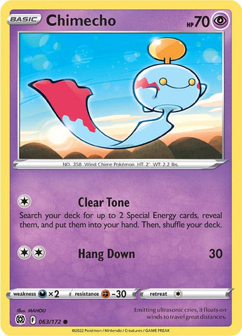 Chimecho (063/172) [Sword & Shield: Brilliant Stars] Pokémon
