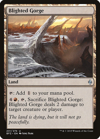 Blighted Gorge [Battle for Zendikar] Magic: The Gathering