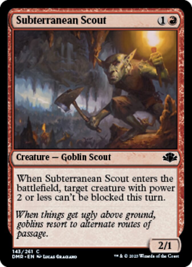 Subterranean Scout [Dominaria Remastered] Magic: The Gathering