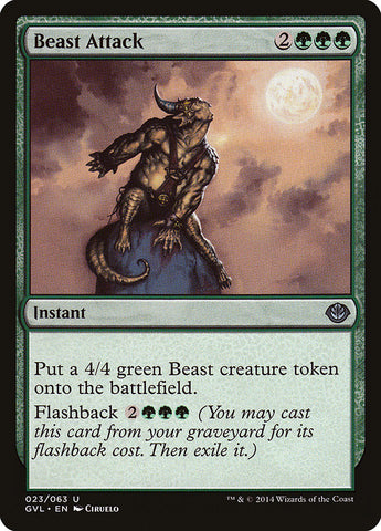 Beast Attack (Garruk vs. Liliana) [Duel Decks Anthology] Magic: The Gathering