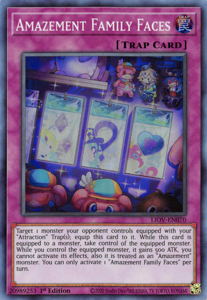 Amazement Family Faces [LIOV-EN070] Super Rare Yu-Gi-Oh!