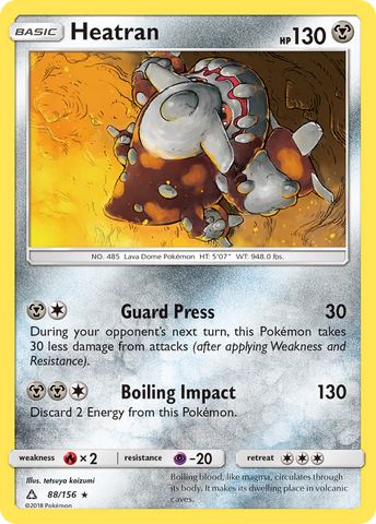Heatran (88/156) [Sun & Moon: Ultra Prism] Pokémon