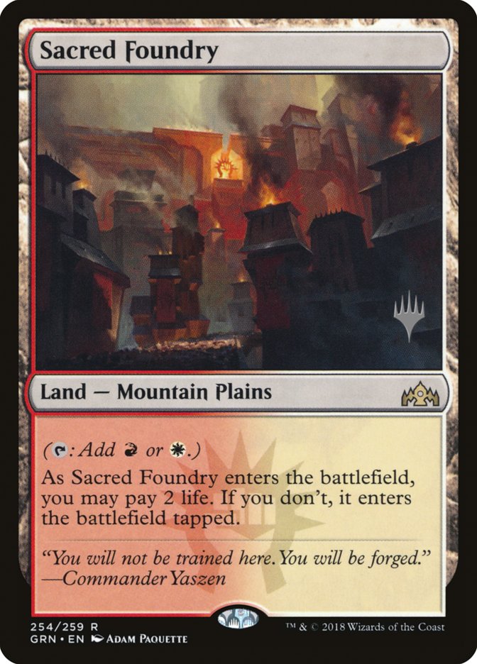 Sacred Foundry (Promo Pack) [Guilds of Ravnica Promos] Magic: The Gathering