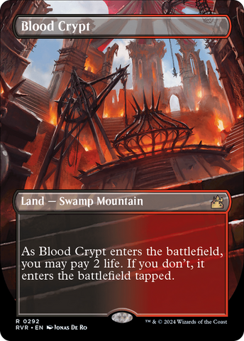 Blood Crypt (Borderless) [Ravnica Remastered] Magic: The Gathering