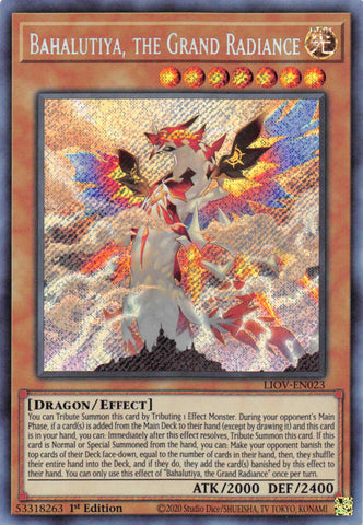 Bahalutiya, the Grand Radiance [LIOV-EN023] Secret Rare Yu-Gi-Oh!