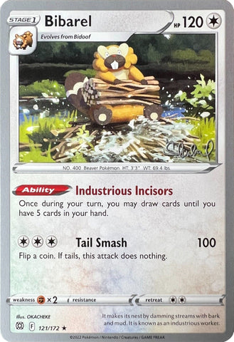 Bibarel (121/172) (ADP - Ondrej Skubal) [World Championships 2022] Pokémon