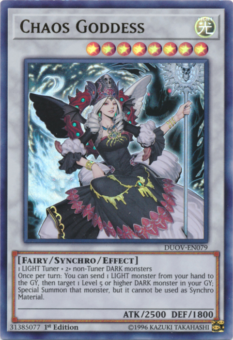 yugioh chaos cards Chaos Goddess [DUOV-EN079] Ultra Rare