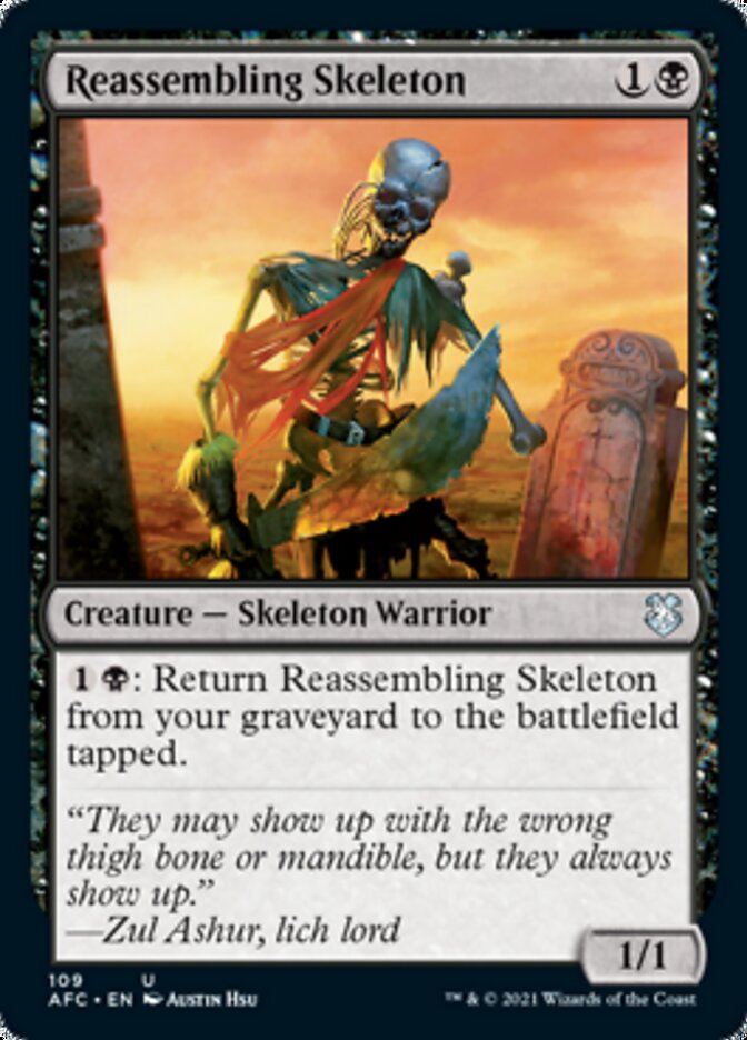 Reassembling Skeleton [Dungeons & Dragons: Adventures in the Forgotten Realms Commander] Magic: The Gathering