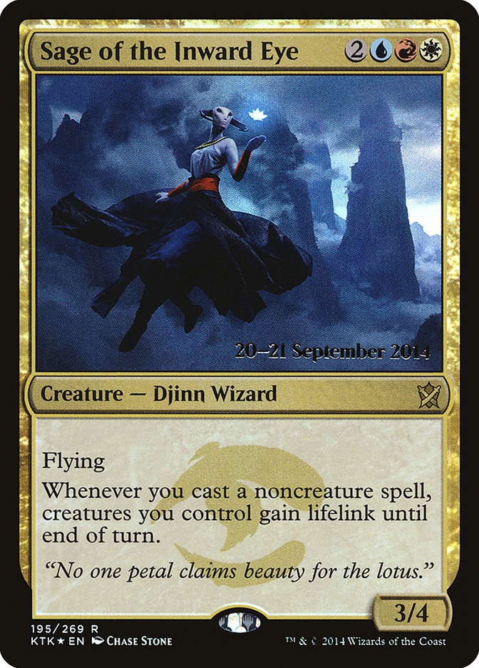 Sage of the Inward Eye [Khans of Tarkir Prerelease Promos] Magic: The Gathering