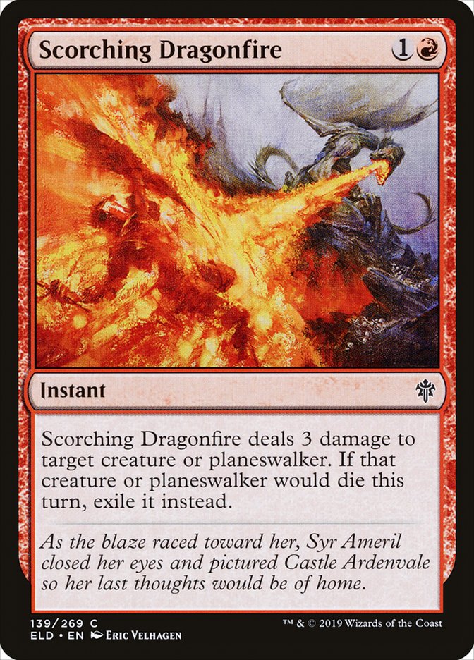 Scorching Dragonfire [Throne of Eldraine] Magic: The Gathering