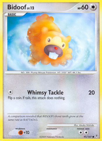 Bidoof (91/147) [Platinum: Supreme Victors] Pokémon