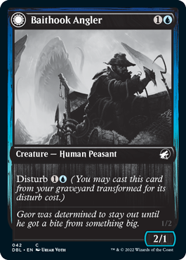 Baithook Angler // Hook-Haunt Drifter [Innistrad: Double Feature] Magic: The Gathering