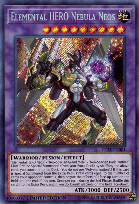 Elemental Hero Nebula Neos [CT15-EN001] Secret Rare Yu-Gi-Oh!