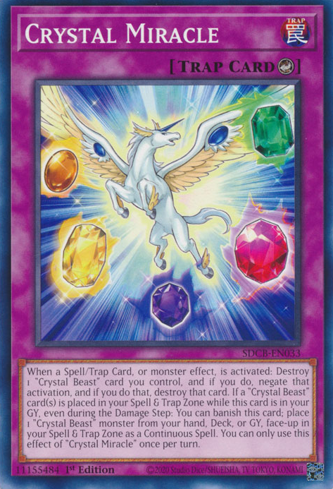 Crystal Miracle [SDCB-EN033] Common Yu-Gi-Oh!