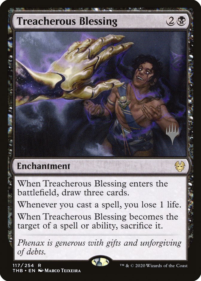 Treacherous Blessing (Promo Pack) [Theros Beyond Death Promos] Magic: The Gathering