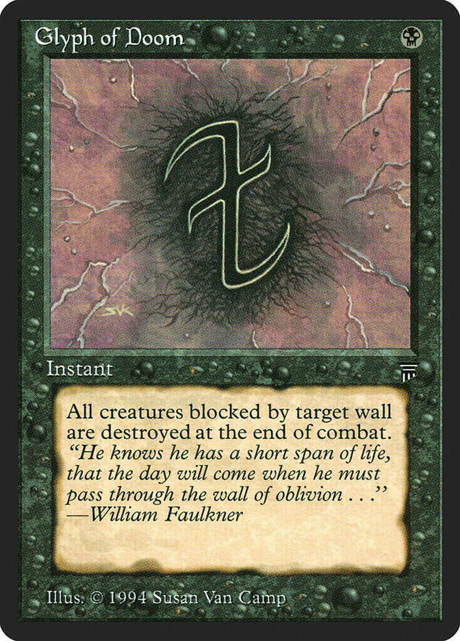 Glyph of Doom [Legends] Magic: The Gathering