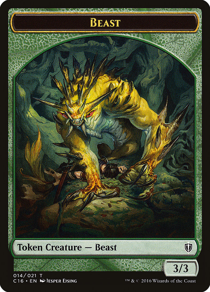 Beast // Ogre Double-Sided Token [Commander 2016 Tokens] Magic: The Gathering