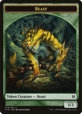 Beast // Ogre Double-Sided Token [Commander 2016 Tokens] Magic: The Gathering