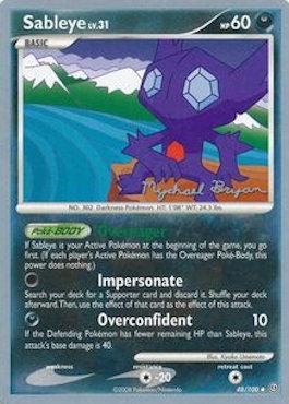 Sableye LV.31 (48/100) (Happy Luck - Mychael Bryan) [World Championships 2010] Pokémon
